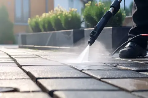 Jak skutecznie umyć kostkę brukową z cementu i uniknąć zniszczeń